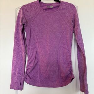 Athleta Vibrant Purple Long Sleeve Athletic Tee